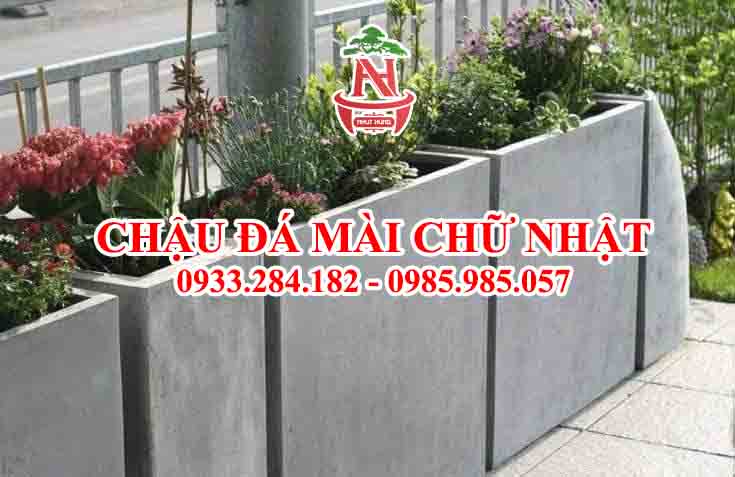 Chậu đá mài hình chữ nhật